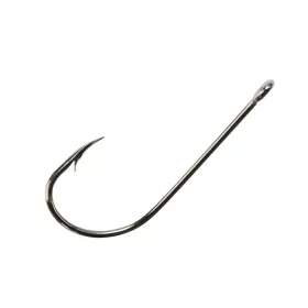   Mustad Long Shank Beak Nickel 4/0 Amo con occhiello e ardiglione 25pz