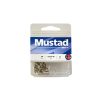 Mustad Long Shank Beak Nickel 4/0 Amo con occhiello e ardiglione 25pz