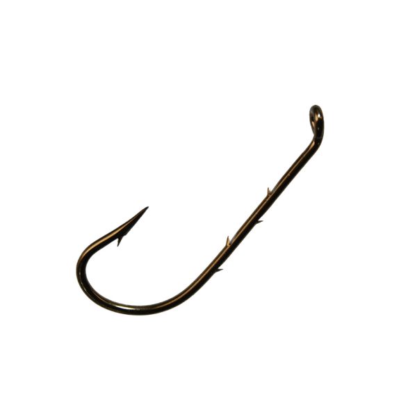 Mustad Best Kirby Hooks Bronze 2 Amo con occhiello e ardiglione 10pz