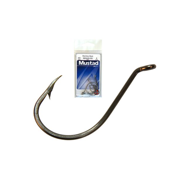 Mustad Beak Stainless Steel 4/0 Füles, Szakállas Süllőző Horog 5db