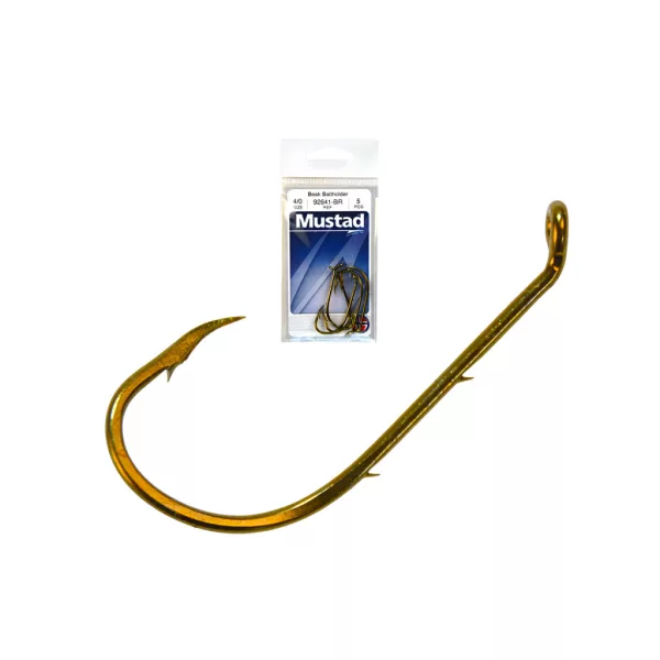 Mustad Beak Baitholder Bronz 8 Füles, Szakállas Süllőző Horog 10db
