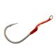 Mustad Hoodlum Speed Single 10/0 Amo con paletta e ardiglione con montatura Assist 2pz