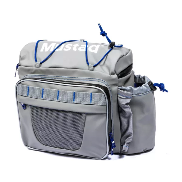 Mustad Game Time Hip Bag Tackle Multi Grigio-Blu Borsa Impermeabile