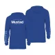 Mustad Blue Brand Longsleeve UV With Hood 3XL Maglietta a Maniche Lunghe con Cappuccio
