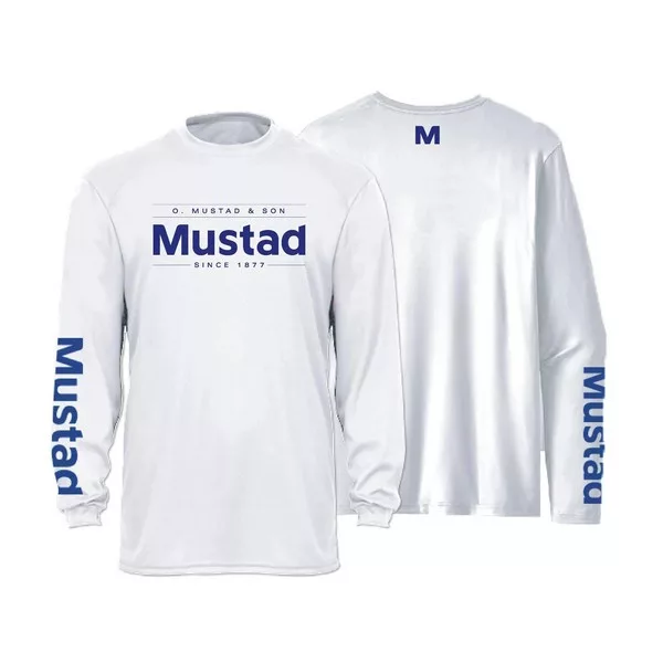 Mustad Grigio Chiaro Brand Longsleeve UV M Maglia a Maniche Lunghe