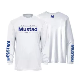  Mustad Grigio Chiaro Brand Longsleeve UV XL Maglia a Maniche Lunghe