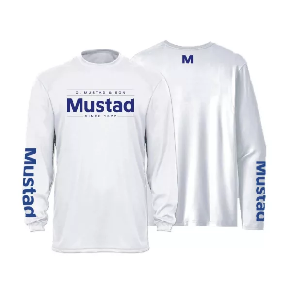 Mustad Grigio Chiaro Brand Longsleeve UV XL Maglia a Maniche Lunghe