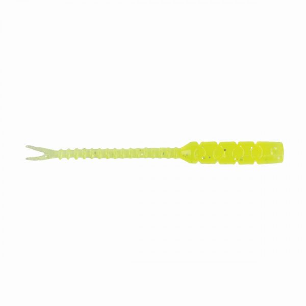 Mustad Aji Hellgramite 5,08cm Clear Chartreuse Esca in plastica 12pz