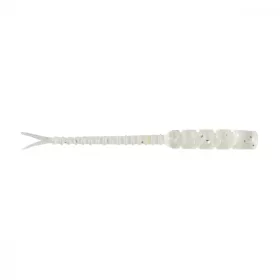   Mustad Aji Hellgramite 5,08cm Clear Luminous Silver Glitter Esca in plastica 12pz