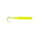 Mustad Aji Curly Tail 6,35cm Clear Chartreuse Esca in plastica 12pz