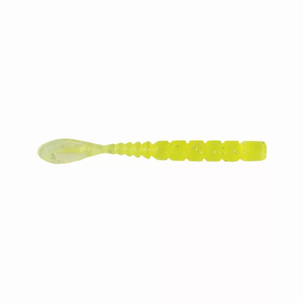 Mustad Aji Fish Tail 5,08cm Clear Chartreuse Esca in plastica 12pz