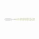 Mustad Aji Fish Tail 5,08cm White Luminous Esca in plastica 12pz