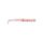 Mustad Aji Paddle Tail 5,08cm Uv Clear Red Glitter Esca in plastica 12pz