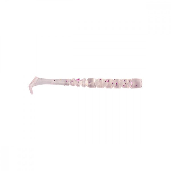 Mustad Aji Paddle Tail 5,08cm Clear Purple Glitter Esca in plastica 12pz