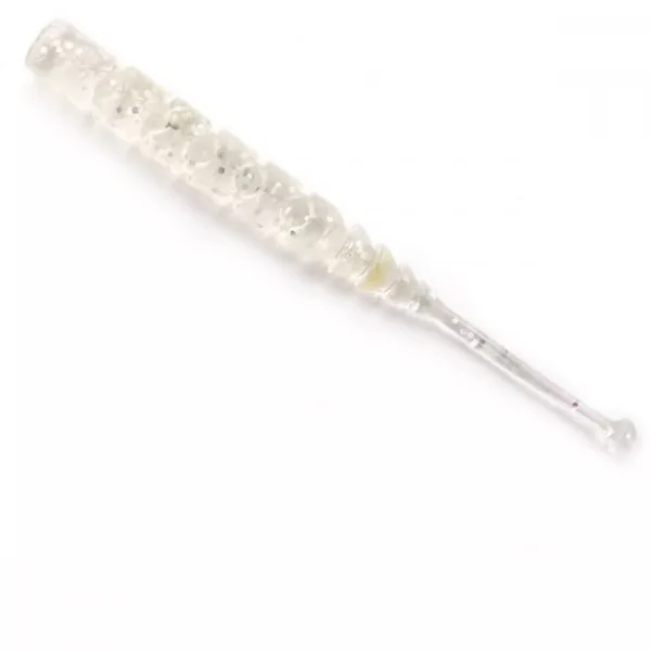 Mustad Aji Ball Tail 5,08cm Clear Rainbow Glitter Esca in plastica 12pz