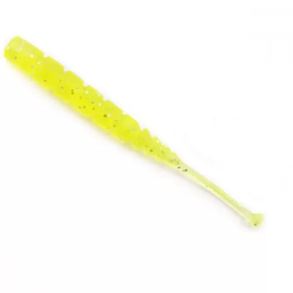 Mustad Aji Ball Tail 5,08cm Clear Chartreuse Esca in plastica 12pz