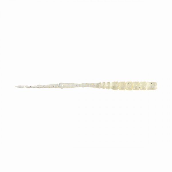 Mustad Aji Straight Tail 7,62cm Clear Rainbow Glitter Esca in Plastica 12 pz