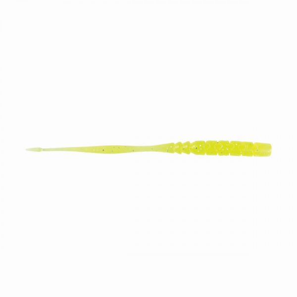 Mustad Aji Straight Tail 7,62cm Clear Chartreuse Esca in Plastica 12 pz