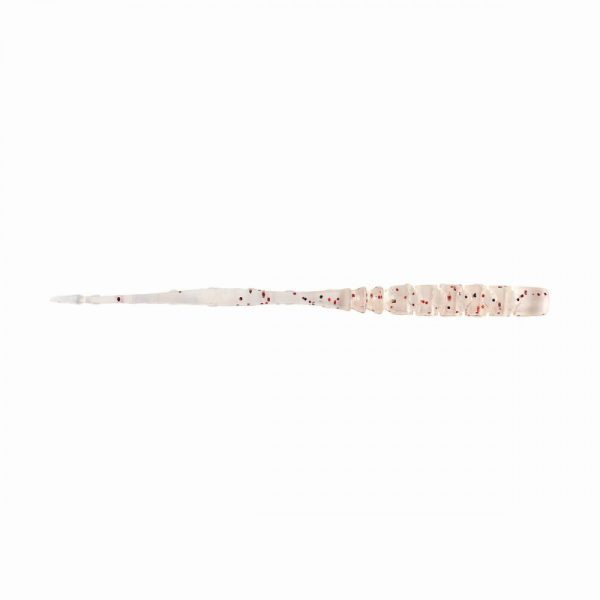 Mustad Aji Straight Tail 7,62cm Uv Clear Red Glitter Esca in Plastica 12 pz