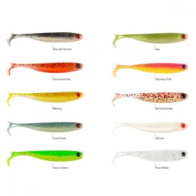   Mustad Mezashi Z-Tail Minnow 8,89cm Bianco Perla Esca in Plastica 6pz