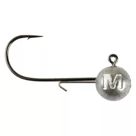   Mustad Testa Piombata a Sfera con Amo e Fermo Esca 5/0 15gr 4pz