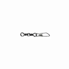   Mustad Barrel Swivel With Safety Snap 4×A4 10pz Girella con moschettone