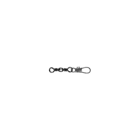   Mustad Barrel Swivel With Interlock Snap Black Nickel 3 Forgókapocs 10db