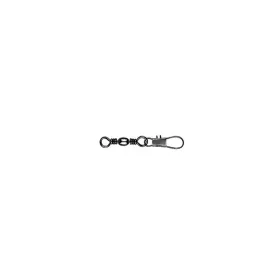   Mustad Barrel Swivel With Interlock Snap Black Nickel 6 Forgókapocs 10db