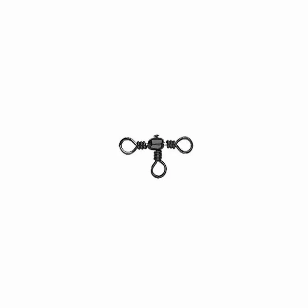 Mustad Barrel Three Way Cross Swivel 1 10pz Girella tripla