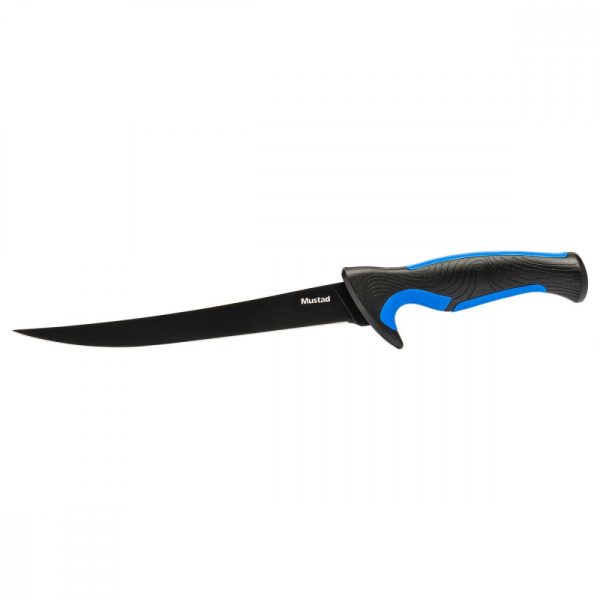 Mustad 20,32cm Coltello da Filetto a Strisce Blu