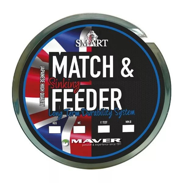 Maver Monofilament Match&Feeder Sinking 600m 0,166mm Filo principale monofilo