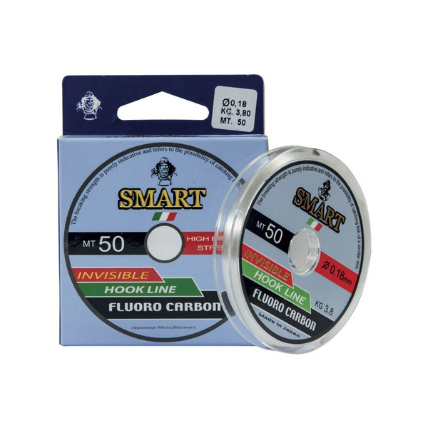 Maver Fluorocarbon Smart 50m 0,120mm Terminale per predatori