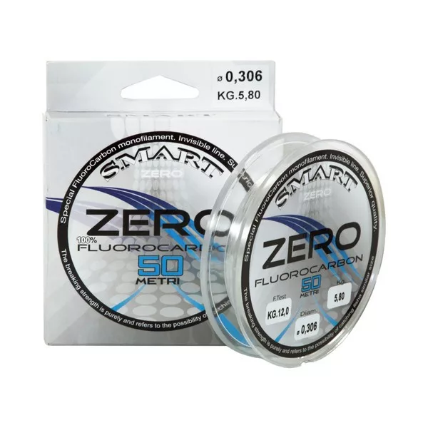 Maver Monofilo Zero Fluorocarbon 50m 0,485mm Filo da leader