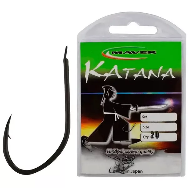 Mave Katana Black Nickelled Flatted 12 Ami da Boiles Barbed, 20 pezzi