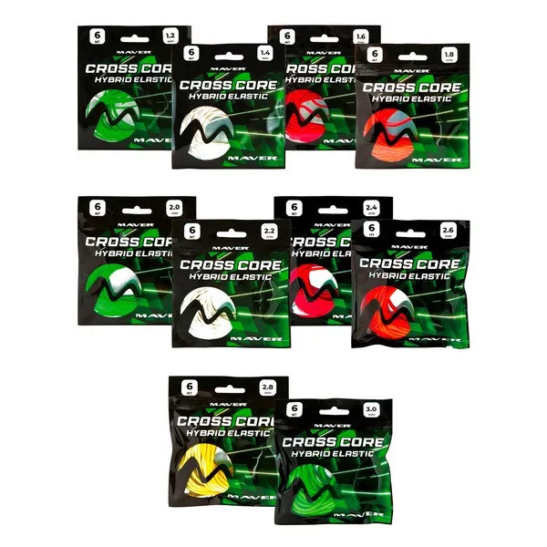 Maver Cross Core Hybrid Elastic Misura 1,4mm 6m Elastico ibrido per roubaisienne