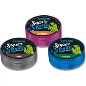   Kriston Super Mantis Coated Braid 35lbs 20m 0.62mm Verde Trecciato per terminale-Verde