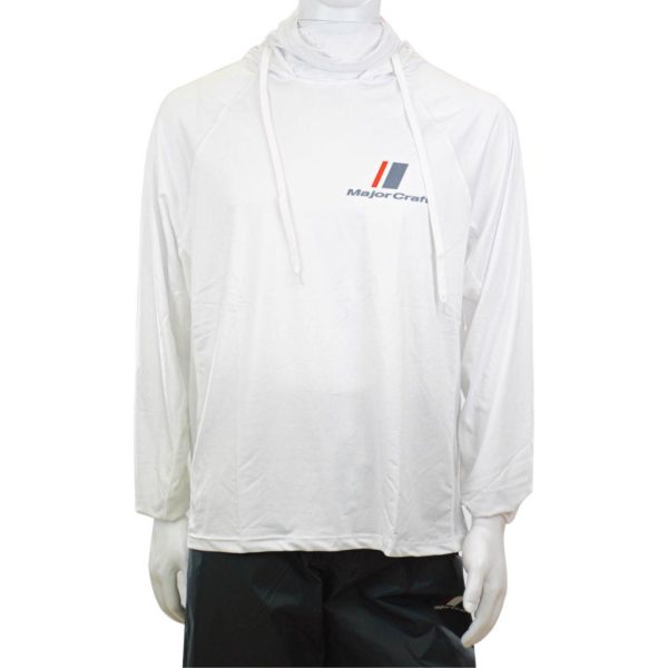 Major Craft Sun Protection Hoodie Grigio Chiaro Resistente UV Top con Cappuccio XL