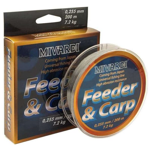 Mivardi Carp&Feeder 0,255mm 200m Marrone scuro Lenza principale monofilo