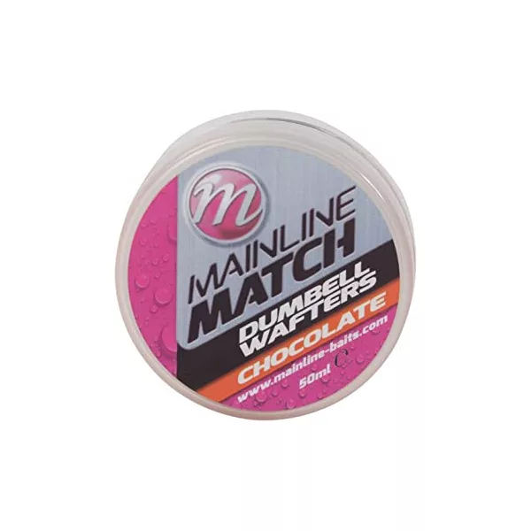 Mainline Match Dumbell Wafters 6mm - Arancione - Cioccolato - wafters esca per amo