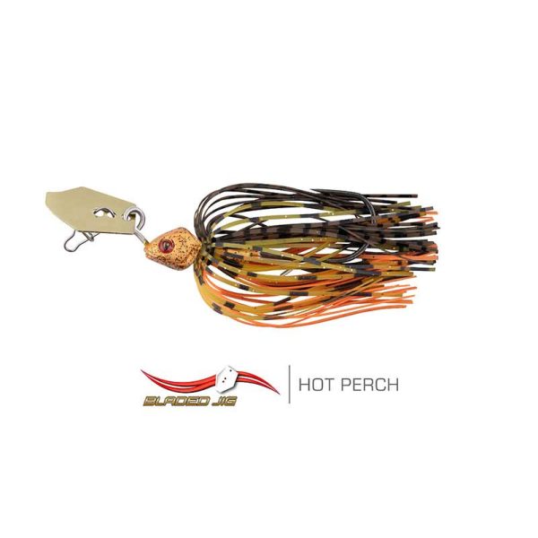 Fox Rage Bladed Jig 7gr Hot Perch Jig con gonna