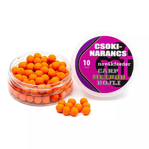Novák Feeder 10mm Cioccolato - Arancia Boilie Method per carpe 25gr