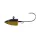 Fox Rage Eel Head Green Pumpkin Testina jig 2/0 7gr 4 pz