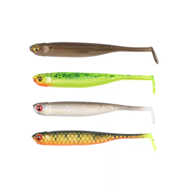 Fox Rage Mini Tiddler Mixed Colour Pack Loaded 7cm Esca in plastica 4pz