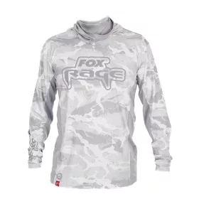 Fox Rage UV Hooded Light Camo Top Felpa con cappuccio XL