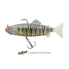   Fox Rage Jointed Replicant 18cm 80gr Original Stickleback Esca in gomma