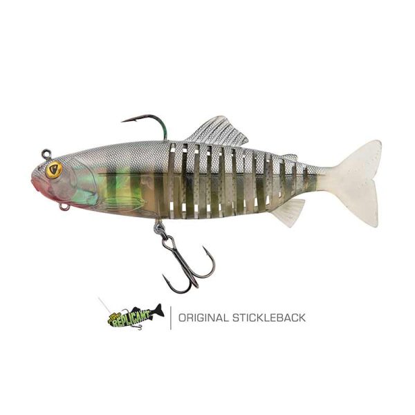 Fox Rage Jointed Replicant 20cm 120gr Original Stickleback Esca in gomma