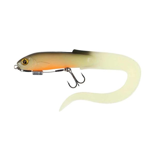 Fox Rage Slick Eel Loaded 21cm UV Hot Olive Esca in Plastica