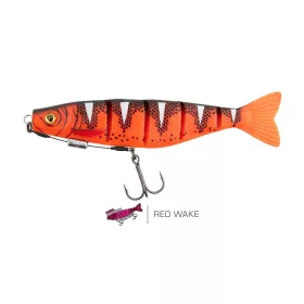   Fox Rage Pro Shad Jointed Loaded 18cm UV Red Wake Esca Morbida