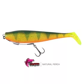   Fox Rage Zander Pro Shad 18cm Loaded UV Natural Perch Esca in gomma