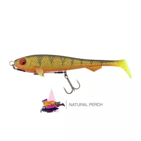   Softbait Fox Rage Super Slick Shad 18cm Loaded UV Natural Perch